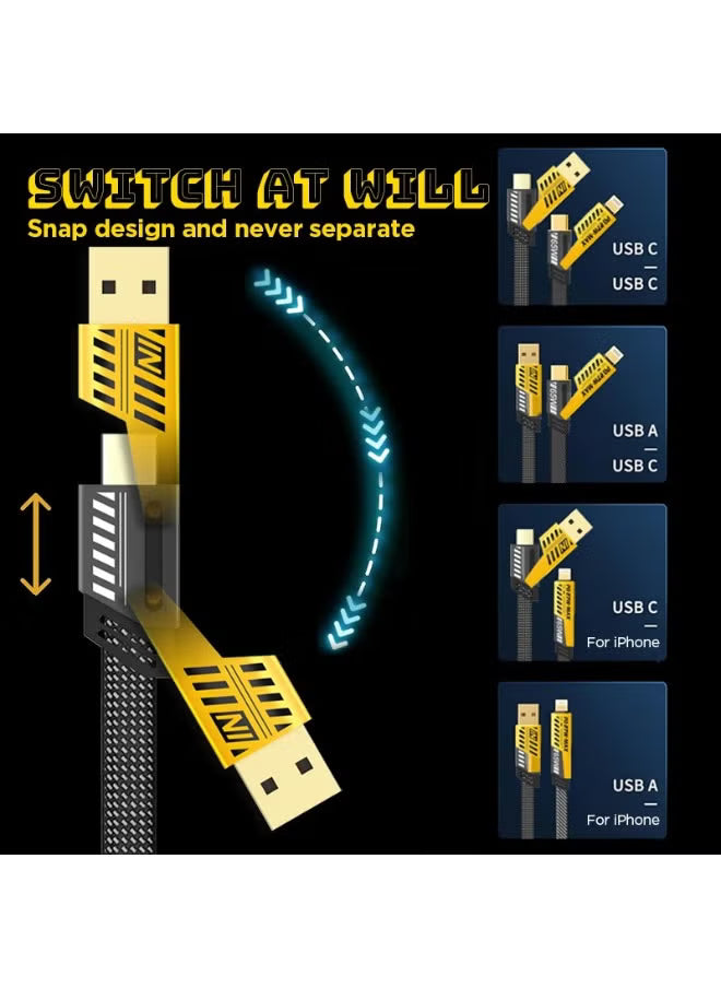 Power Link Pro 65W 4-in-1 Fast Charging Cable for All Your Devices ⚡📱”