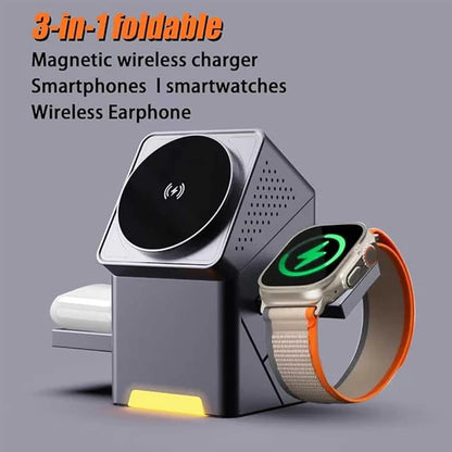 Power Hub 3-in-1 – Magnetic Wireless Charger for Phone, Watch & Earbuds