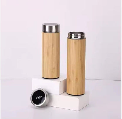 Stylish Bamboo Tumbler with Stainless Steel Insulation