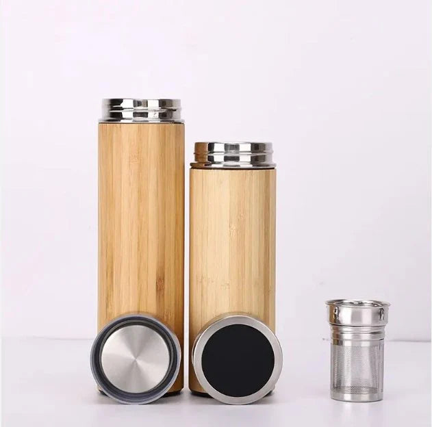 Stylish Bamboo Tumbler with Stainless Steel Insulation