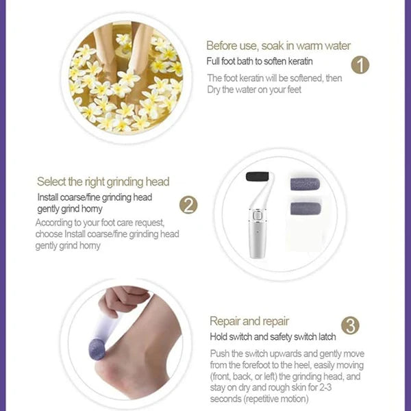 Silky Feet Professional Callus Remover with Nail Care Solution