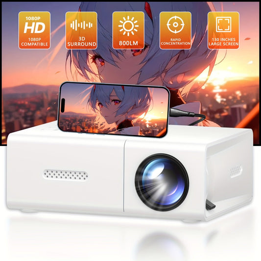 “Cine Glow – Smart Mini LED Projector for HD Entertainment”