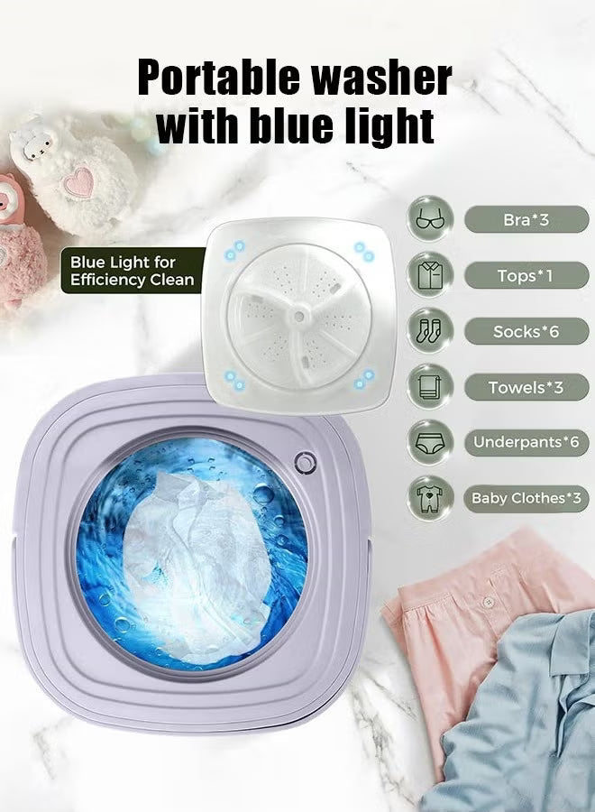 Wash Mate Go Compact Portable Washing Machine for Home & Travel