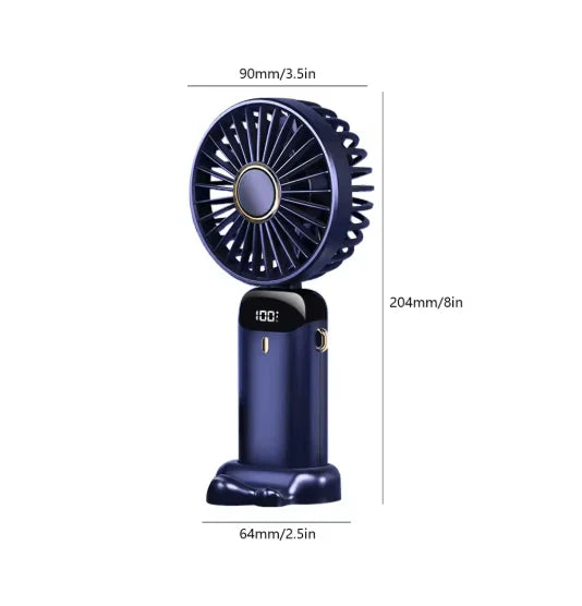 AirGlow  Portable Fan with LED Screen & Powerful Breeze