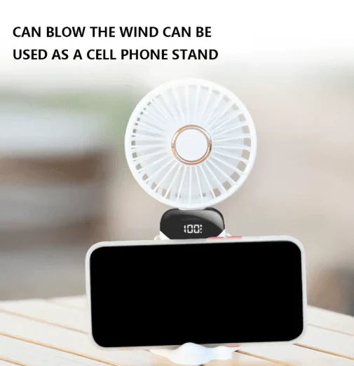 AirGlow  Portable Fan with LED Screen & Powerful Breeze