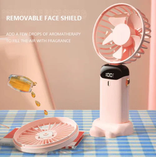 AirGlow  Portable Fan with LED Screen & Powerful Breeze