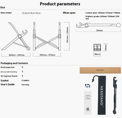 Air Stand Pro  Portable & Ventilated Desktop Computer Holder