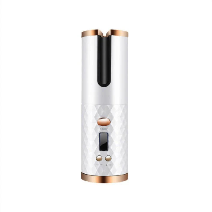 GlamWave Go Cordless USB Mini Hair Curler for Effortless Styling