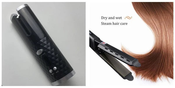 GlamWave Go Cordless USB Mini Hair Curler for Effortless Styling