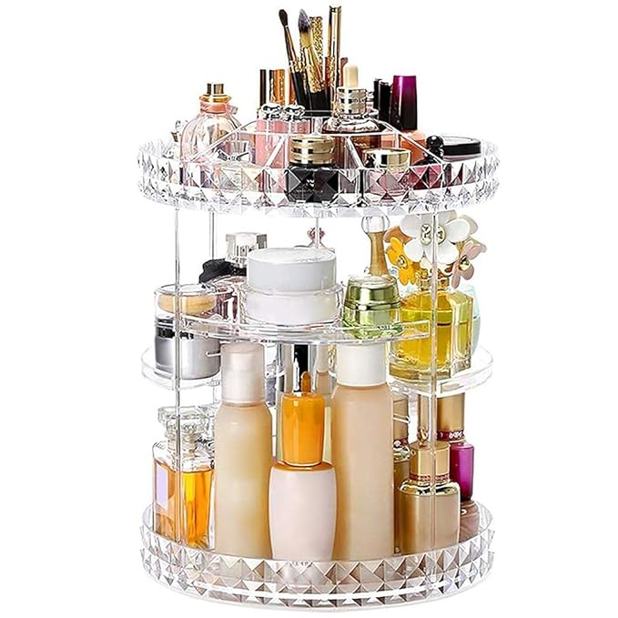 Stylish Rotating Organizer for Cosmetics & Perfumes