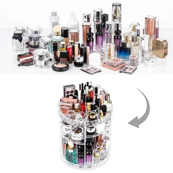 Stylish Rotating Organizer for Cosmetics & Perfumes