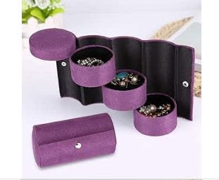 Schellen Orbit 3-Layer Rotating Jewelry Case for Travel & Vanity