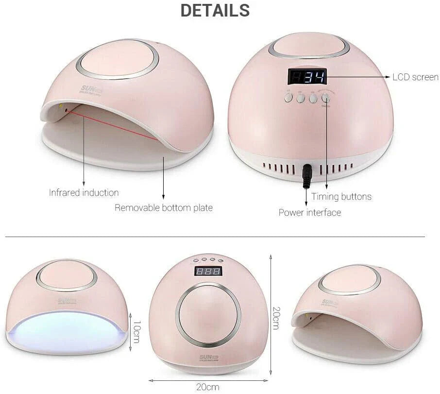 Mirage Cure UV Nail Lamp with Super Sun Tech for Perfect Shine