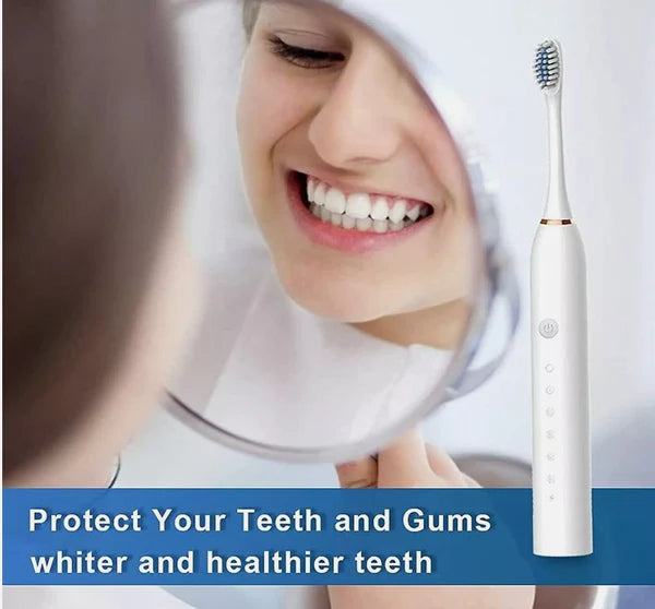 Fresh Glow Ultrasonic Electric Toothbrush for Healthy Bright Smiles