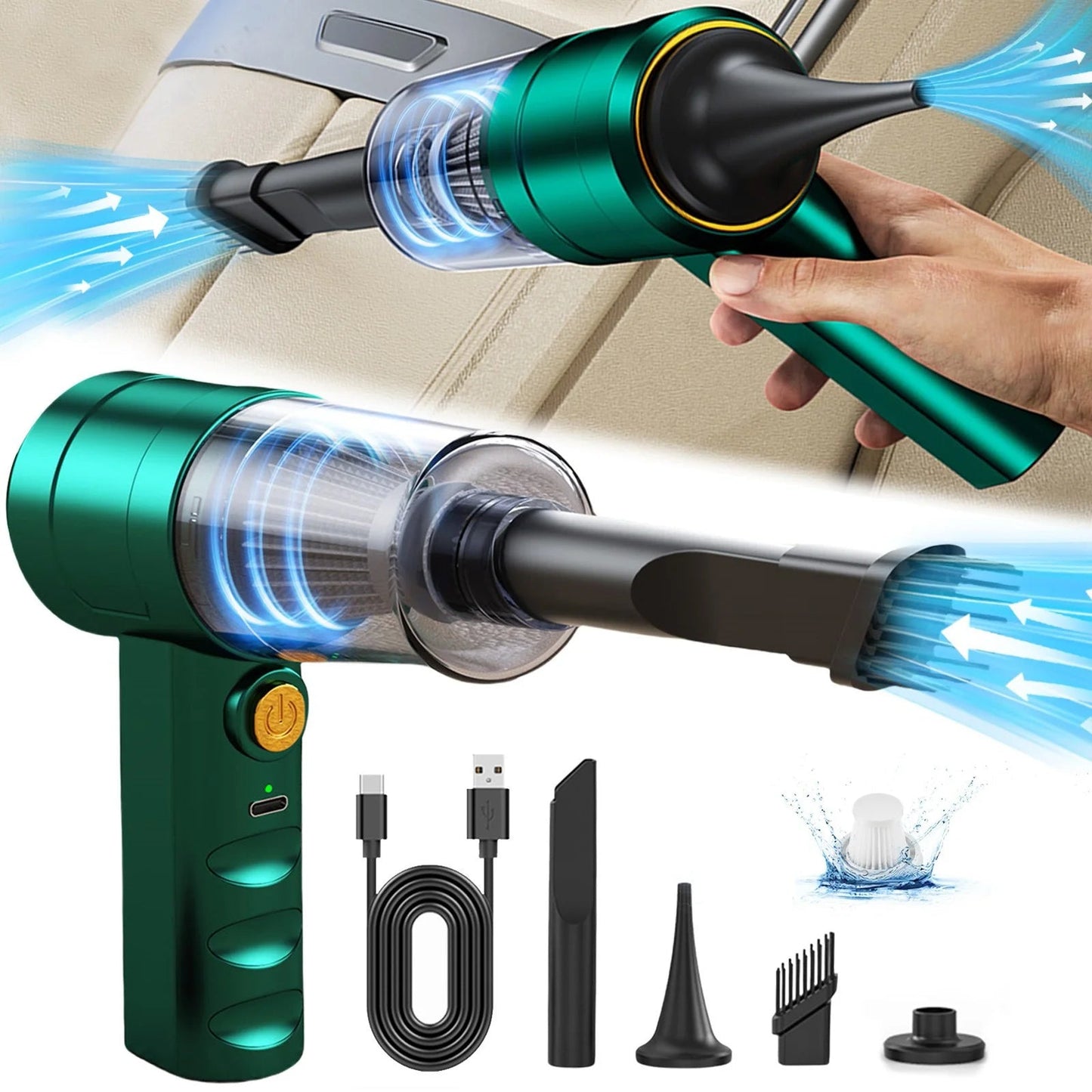 AirMaster 3 in-1  Handheld Wireless Vacuum, Dust Blower & Air Pump
